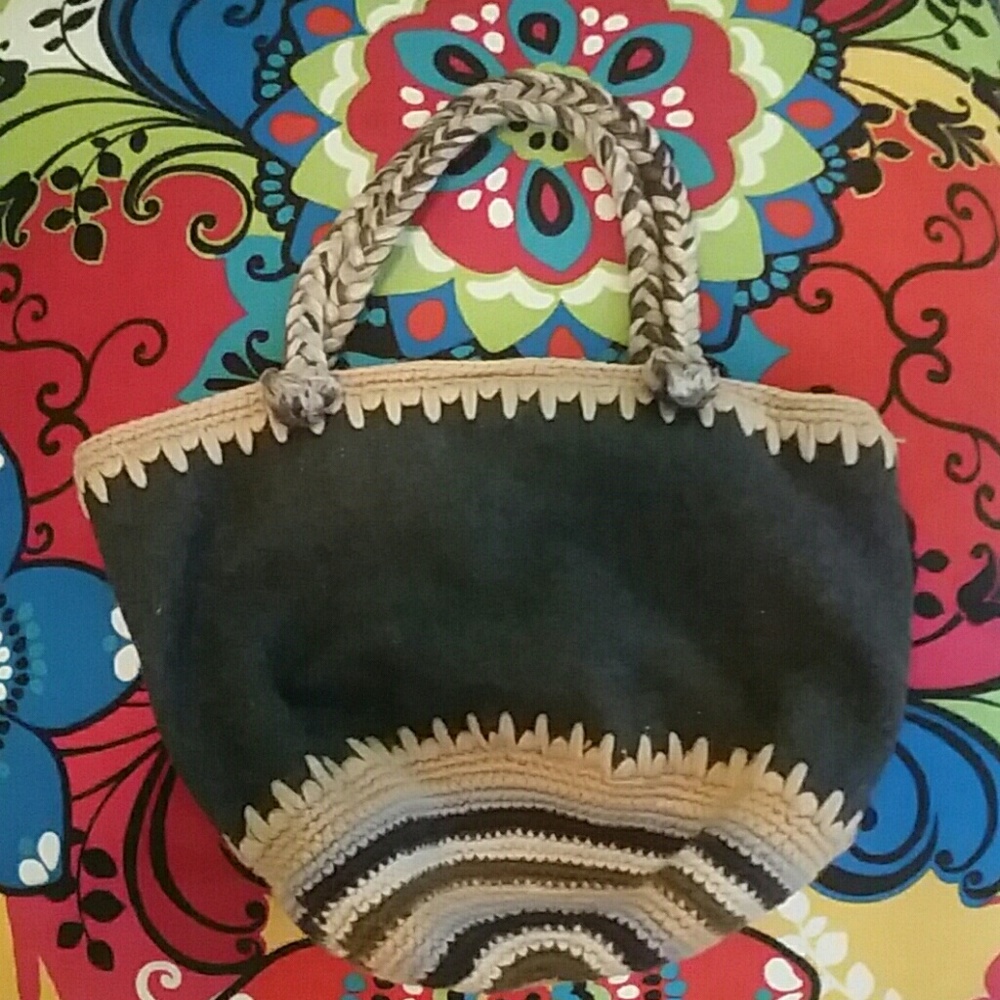 Old Navy Boho Peasant girl Crocheted Braided Purse